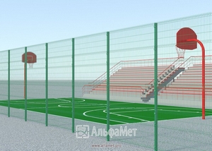 2D ограждения для спортплощадок в Тюмени